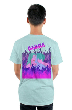 Open image in slideshow, &quot; Alone Together &quot; Design Mens Graphic T Shirt  | Dazed Empire
